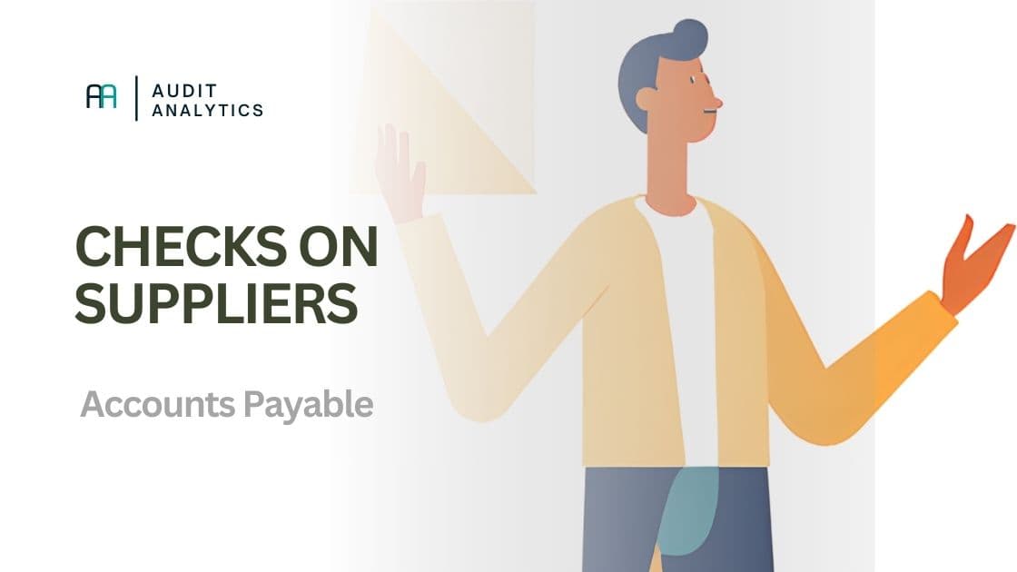 Supplier analysis for auditors