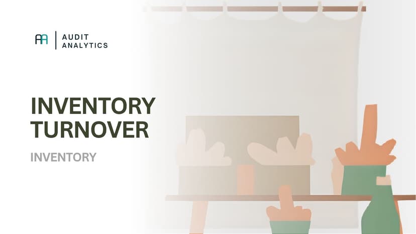 Inventory turnover analysis