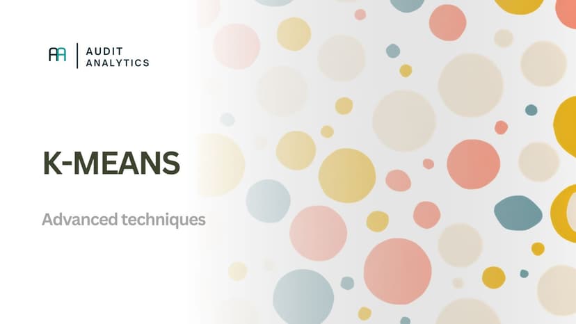 K-means clustering in auditing: clustering & outliers