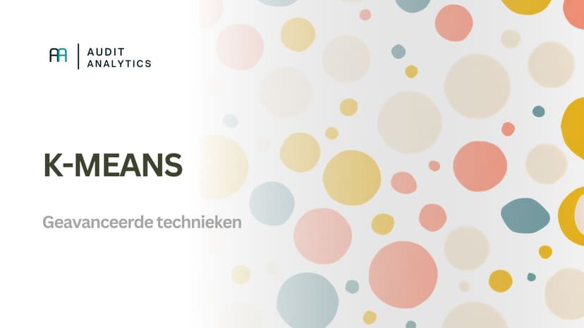 K-means clustering in de audit