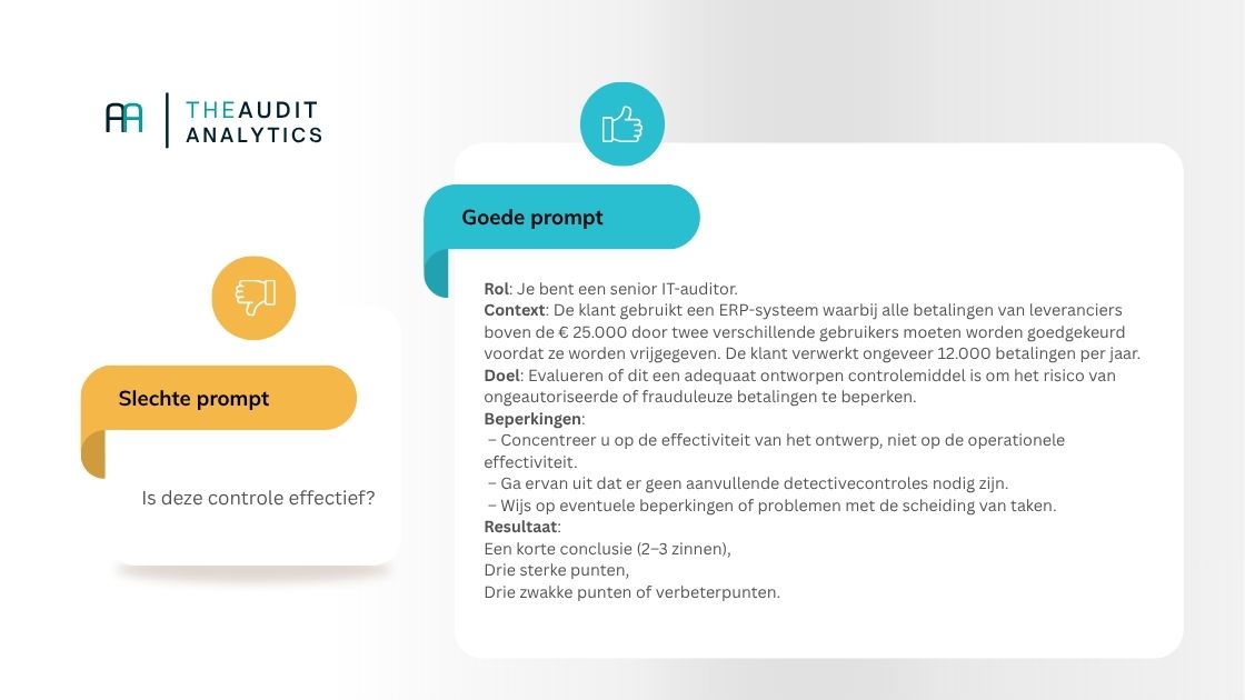 Vergelijking van prompts